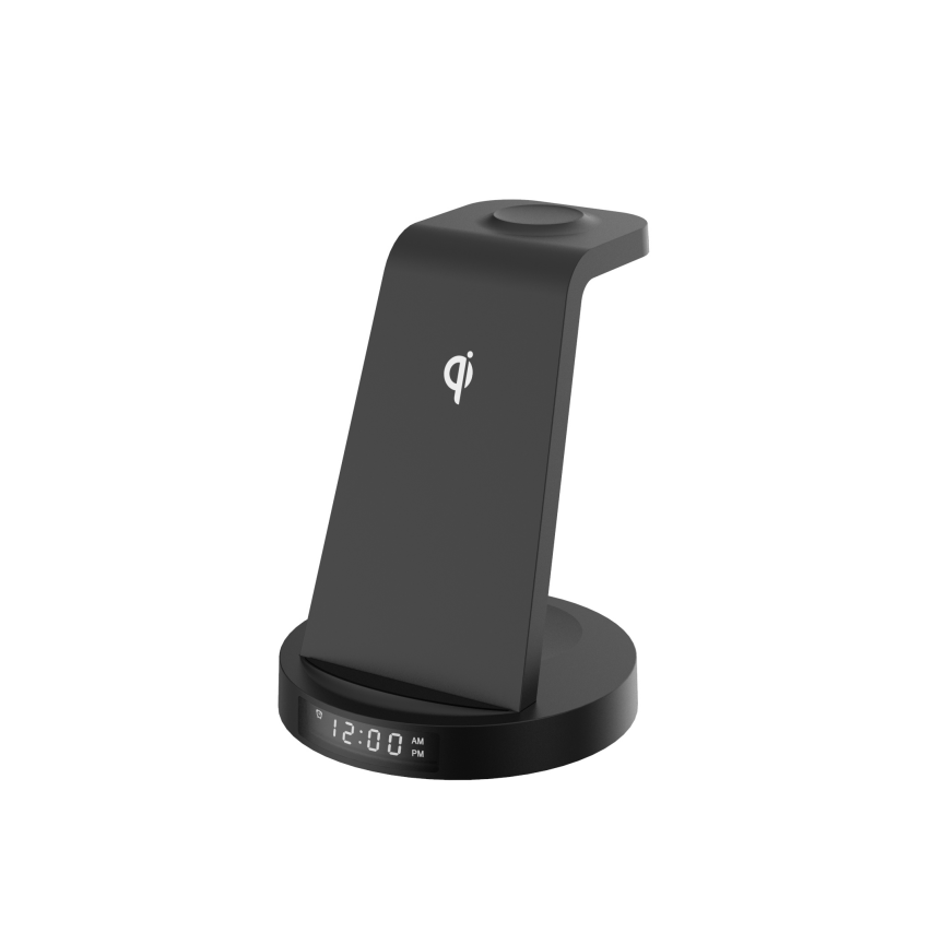 G360 3-in-1 wireless charger with alarm clock