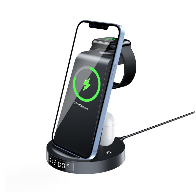 G360 3-in-1 wireless charger with alarm clock