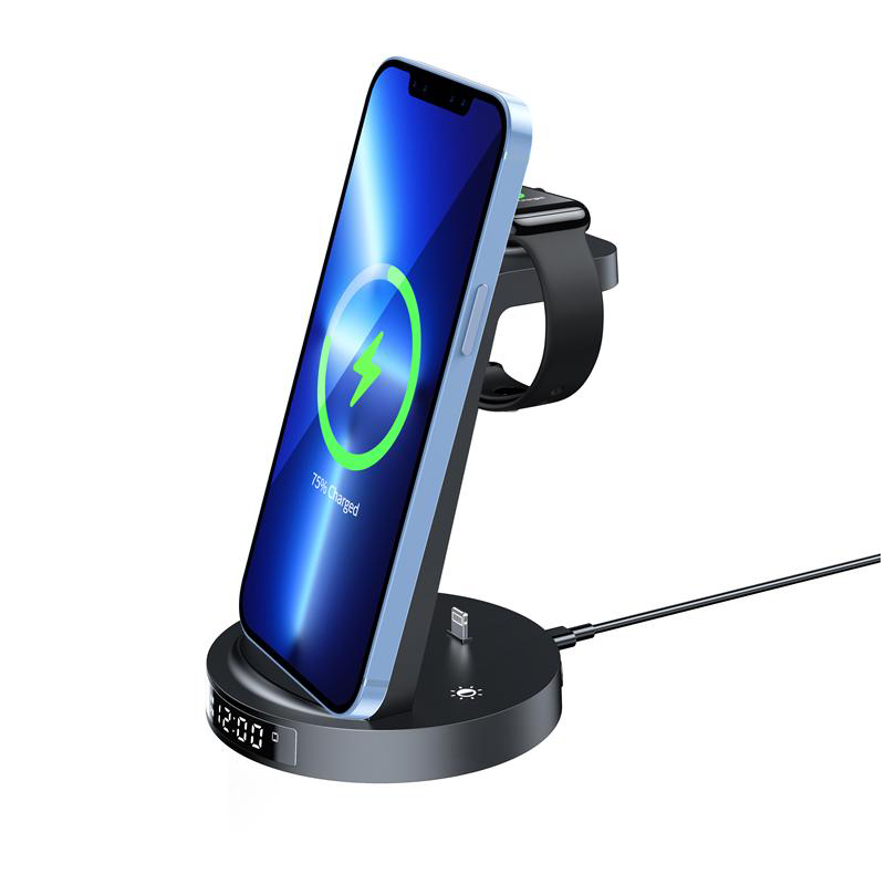 G360 3-in-1 wireless charger with alarm clock